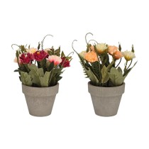 Plante décorative Versa Fer Textile Plastique Œillets 11 x 26 cm