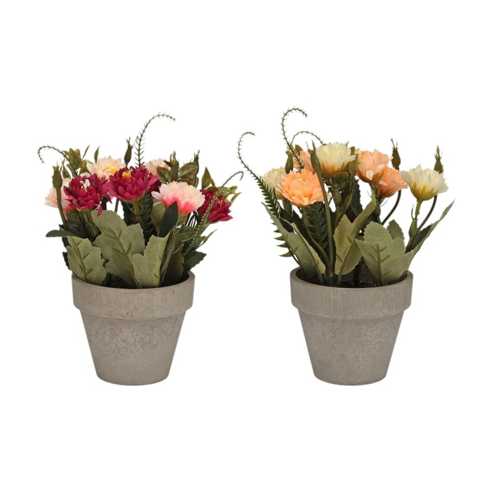 Plante décorative Versa Fer Textile Plastique Œillets 11 x 26 cm