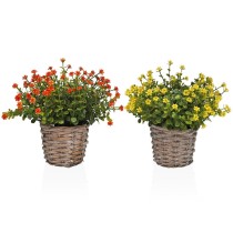 Decorative Plant Versa Iron Textile Plastic 16 x 21 cm