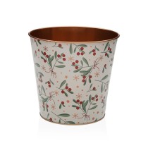 Blumentopf Versa Metall Minimalistisch Beeren 17,5 x 16,5 x 17,5 cm