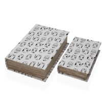 Decorative box Versa Canvas MDF Wood Book Cat