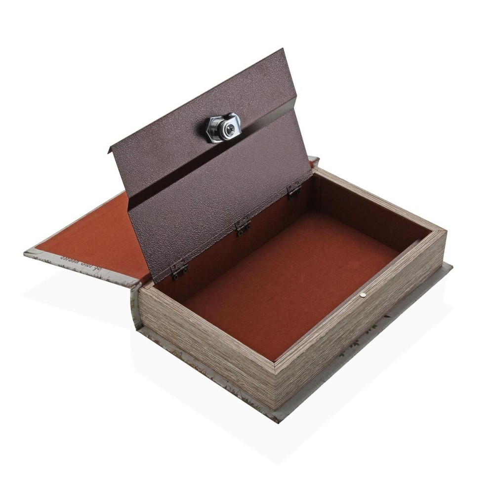 Dekorative Box Versa Leinwand Holz MDF Baum Buch