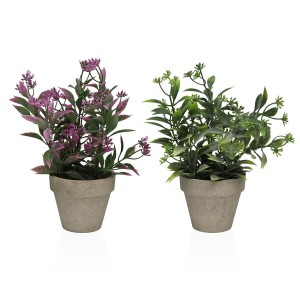 Decorative Plant Versa Iron Textile Plastic 11 x 26 cm