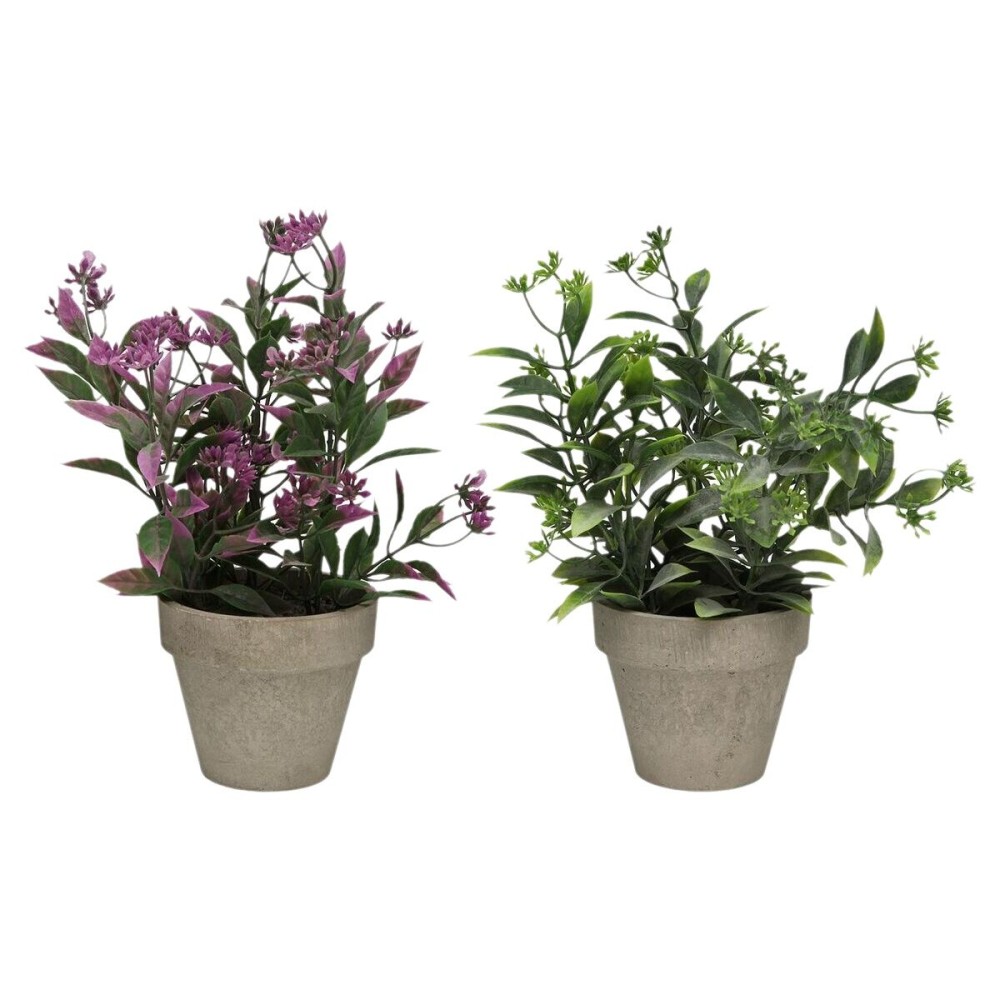 Decorative Plant Versa Iron Textile Plastic 11 x 26 cm