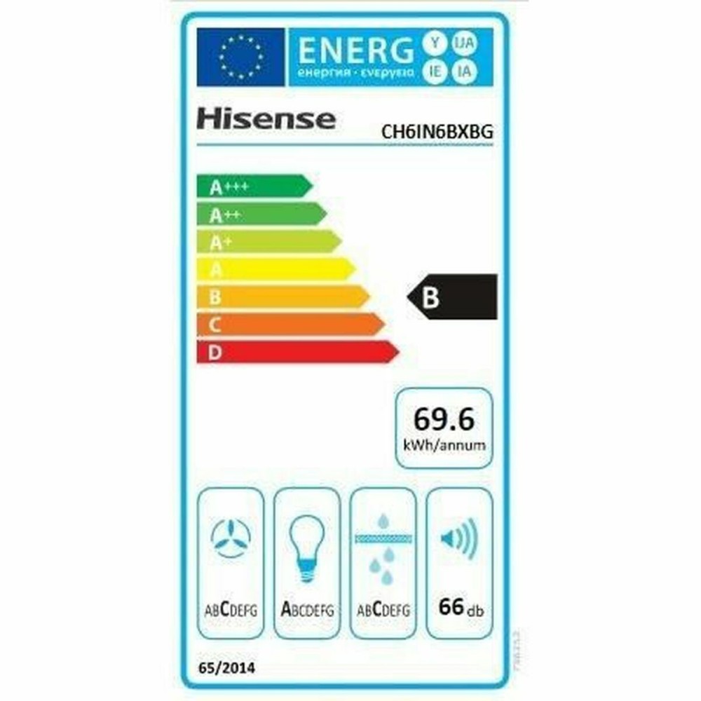 Conventional Hood Hisense CH6IN6BXBG 60 Steel 60 cm