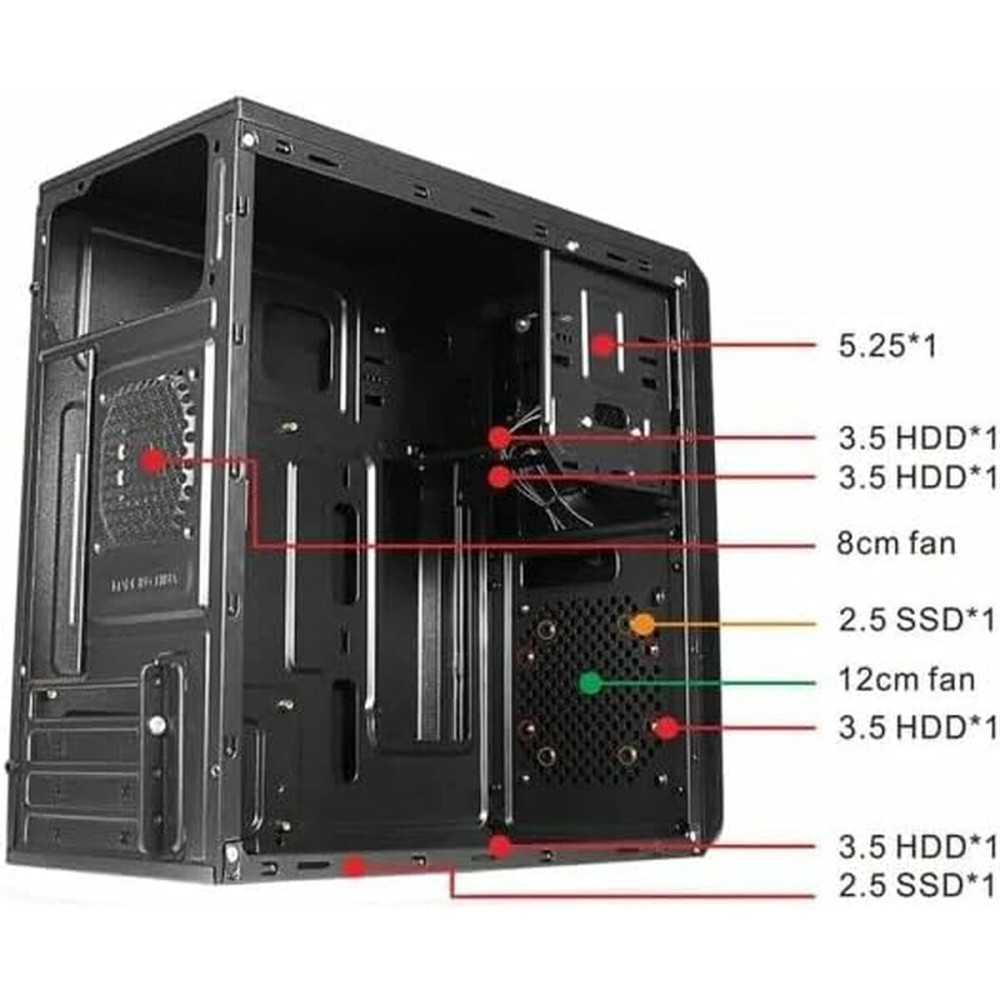 ATX Semi-tower Box approx! APPC-301F Black