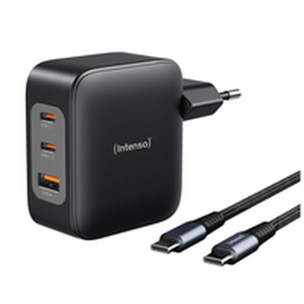 Wandladegerät INTENSO GaN W100ACC Schwarz 100 W