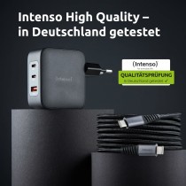 Wandladegerät INTENSO GaN W100ACC Schwarz 100 W