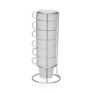 Satz von Kaffeetassen Versa Porzellan