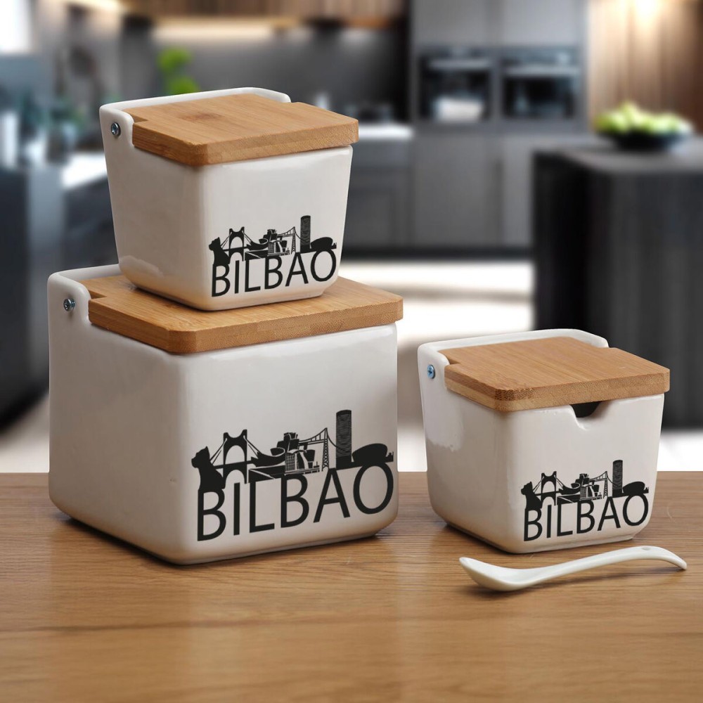 Salz- und Pfefferstreuer Versa Bilbao aus Keramik 8,8 x 8,5 x 8,8 cm