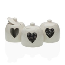 Zuckerdose Versa Nathalie Steingut 6,9 x 8,9 x 6,9 cm Herz