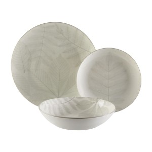 Tableware Versa Aylen Grey Porcelain 18 Pieces