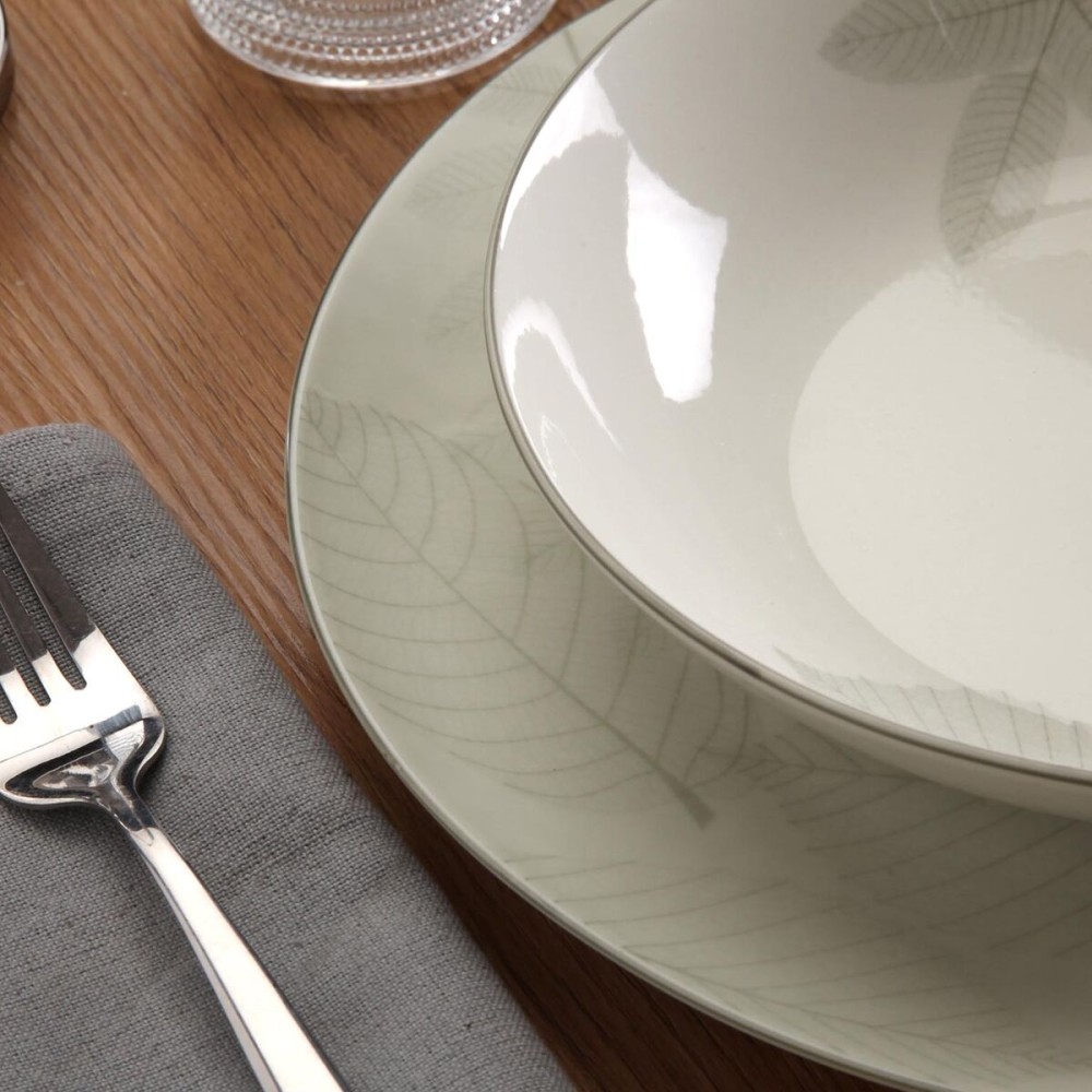 Tableware Versa Aylen Grey Porcelain 18 Pieces