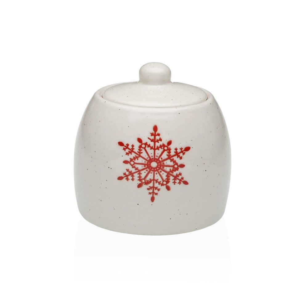 Zuckerdose Versa Yule Steingut 6,9 x 8,9 x 6,9 cm Stern