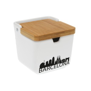 Zuckerdose Versa Barcelona aus Keramik 8,8 x 8,5 x 8,8 cm