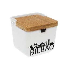 Zuckerdose Versa Bilbao aus Keramik 8,8 x 8,5 x 8,8 cm