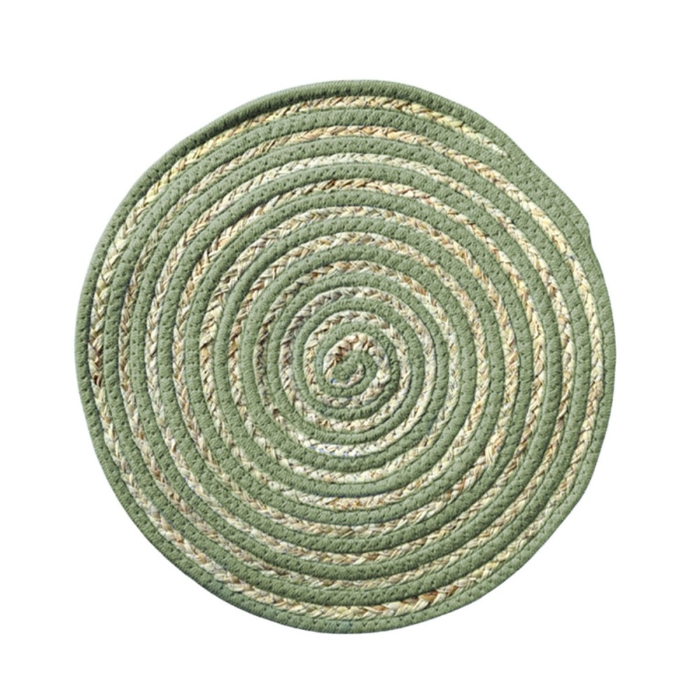 Untersetzer Versa grün Polyester Baumwolle 38 x 1 x 38 cm