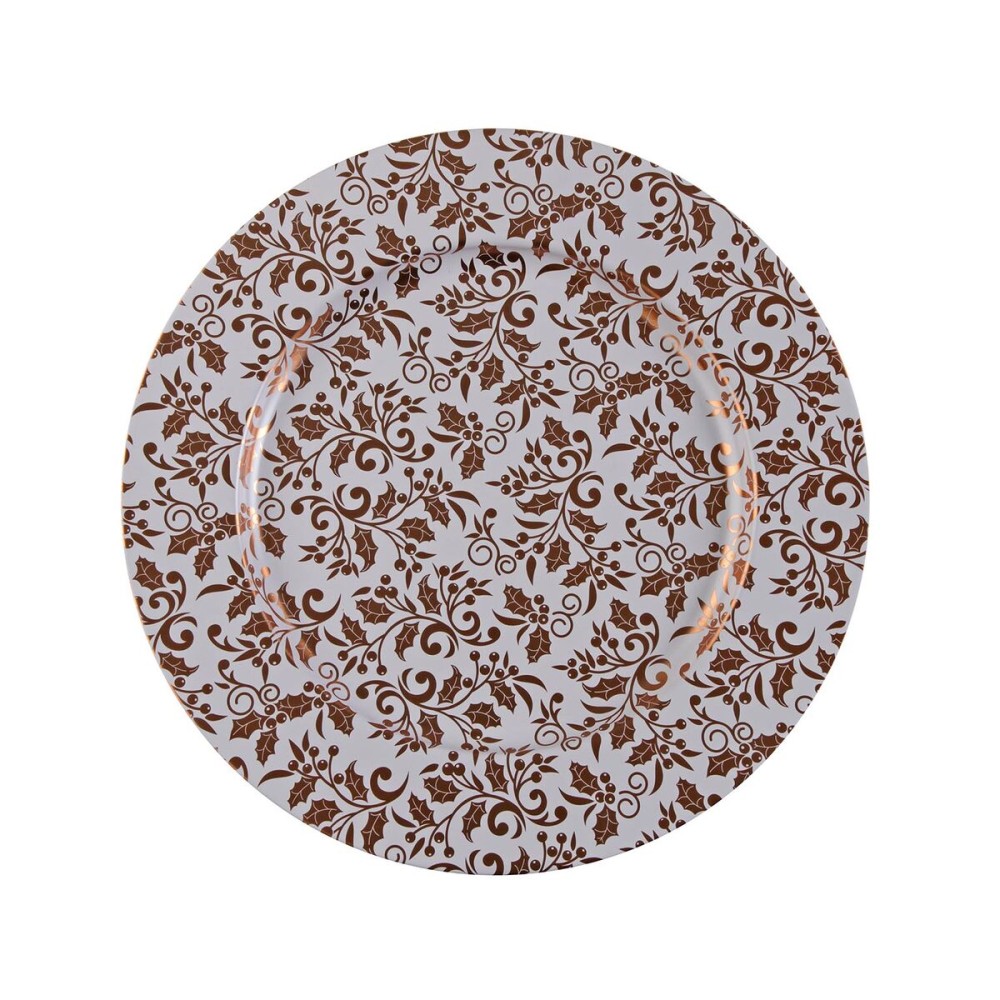 Flacher Teller Versa Aurea Metall 33 x 1,5 x 33 cm