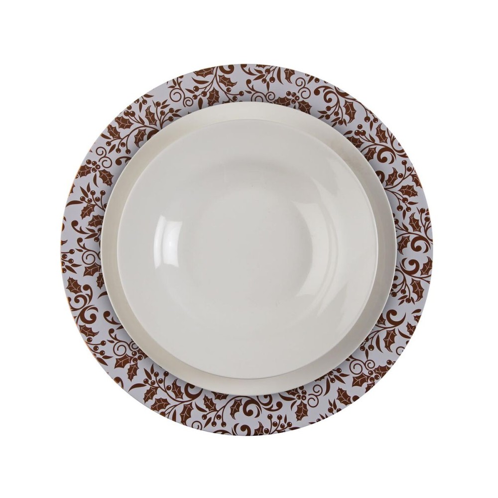 Flacher Teller Versa Aurea Metall 33 x 1,5 x 33 cm