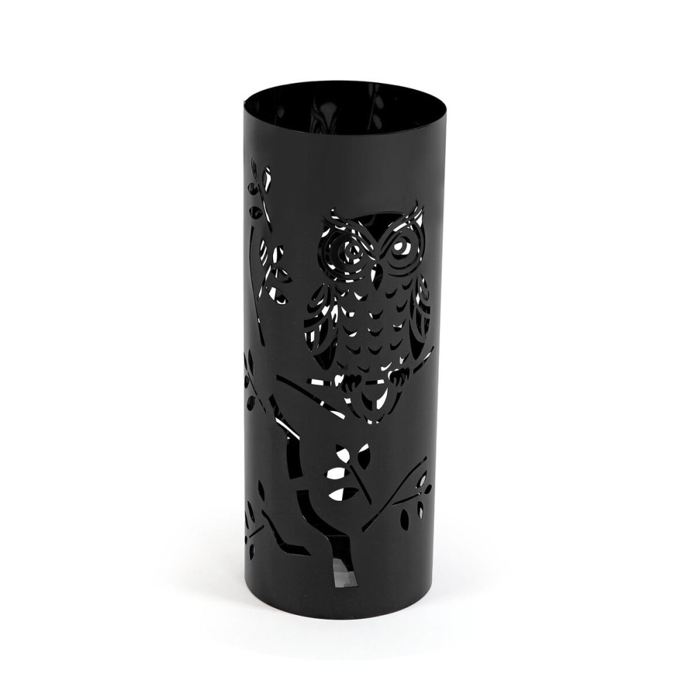 Umbrella stand Versa Black Owl Famil 19 x 49 x 19 cm