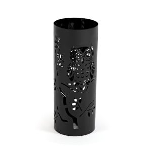 Umbrella stand Versa Black Owl Famil 19 x 49 x 19 cm