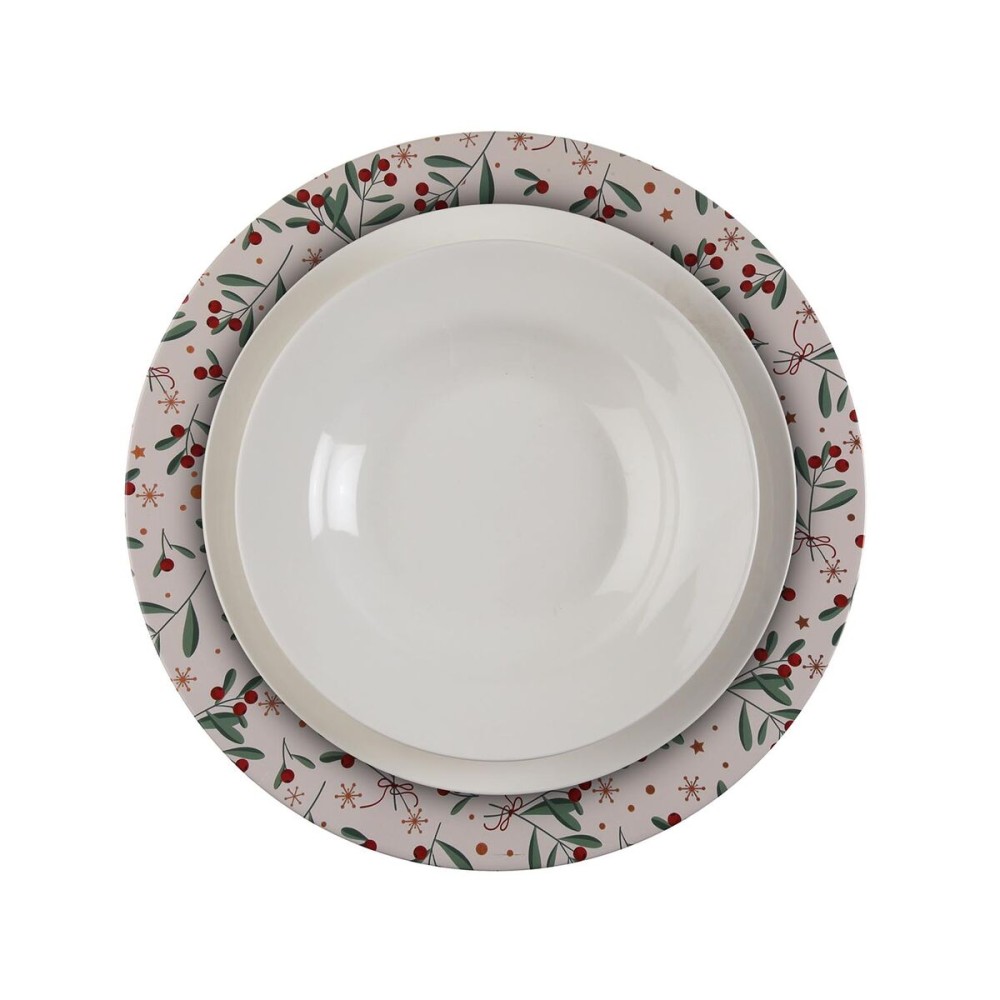 Flacher Teller Versa Metall Beeren 33 x 1,5 x 33 cm