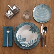Tableware Versa Aylen Blue Porcelain 18 Pieces