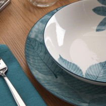 Assiettes Versa Aylen Bleu Porcelaine 18 Pièces