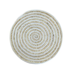 Untersetzer Versa Weiß Polyester Baumwolle 38 x 1 x 38 cm