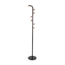 Coat Rack Versa Cheka Black Metal