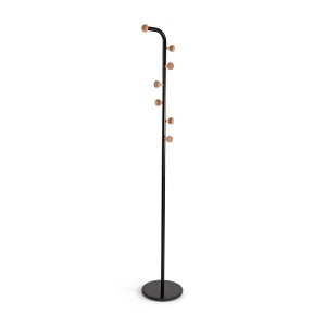 Coat Rack Versa Cheka Black Metal