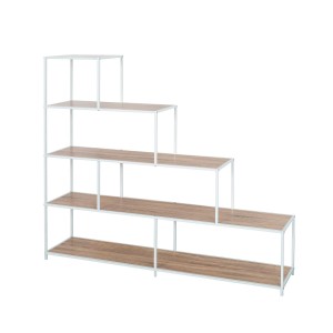 Étagère Versa Blanc PVC Métal Bois MDF 33 x 135 x 150 cm