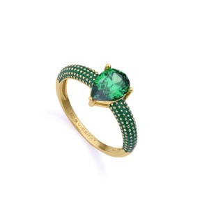 Ladies' Ring Viceroy 15122A018-32 Golden Green 18