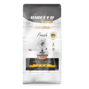 Nourriture Biofeed Euphoria Fresh Adult Mini & Small Monoprotein Turkey Dinde 8 kg Adulte