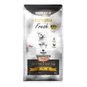 Nourriture Biofeed Euphoria Fresh Junior Mini & Small Monoprotein Turkey Dinde 2 Kg Petit/Junior 2,3 Kg