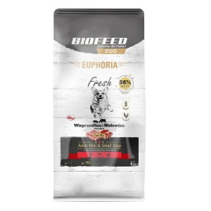 Futter Biofeed Euphoria Fresh Adult Mini & Small Pork with beef Schwein 8 kg Erwachsener