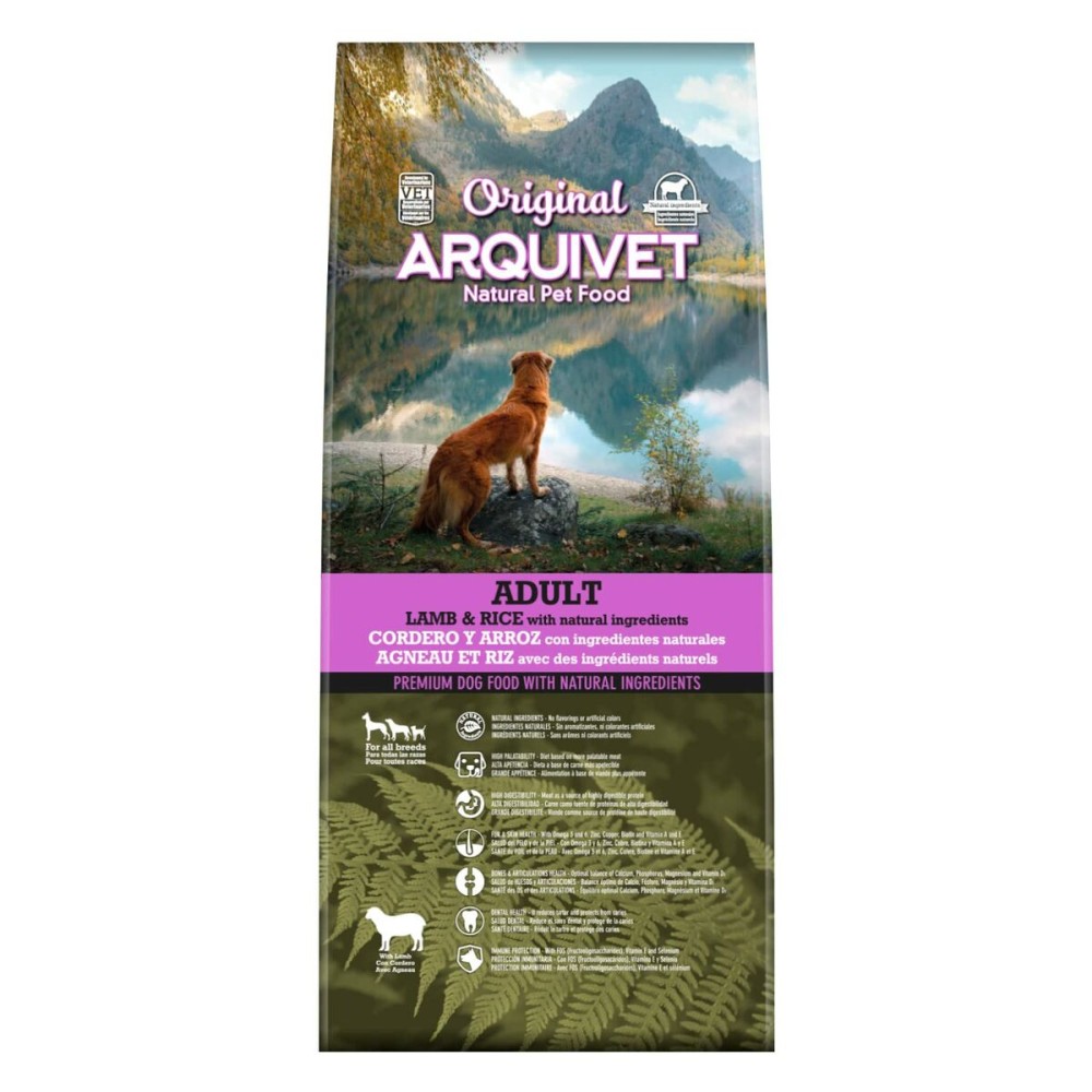 Fodder Arquivet Original Adult Lamb with rice Adult Lamb Rice 12 kg 12,7 KG