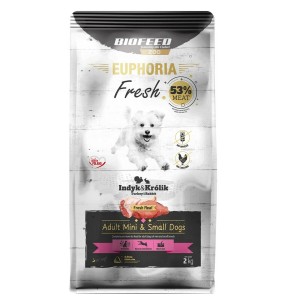 Futter Biofeed Euphoria Fresh Adult Mini & Small Turkey with rabbit Truthahn 2 Kg Erwachsener 2,3 Kg