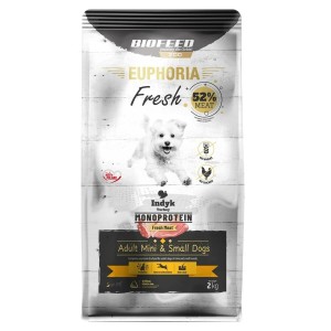 Futter Biofeed Euphoria Fresh Adult Mini & Small Monoprotein Turkey Truthahn 2 Kg Erwachsener 2,3 Kg