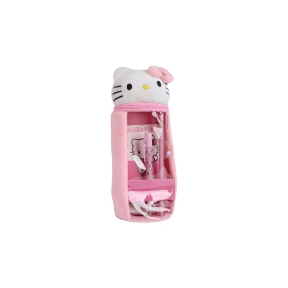 School Case with Accessories Hello Kitty Light Pink