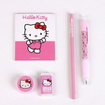 School Case with Accessories Hello Kitty Light Pink