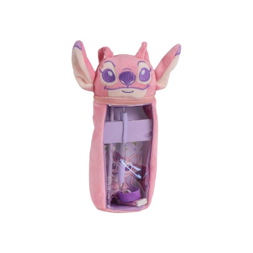 Federmäppchen mit Zubehör Stitch Rosa