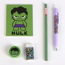 Trousse Scolaire avec Accessoires The Avengers Vert