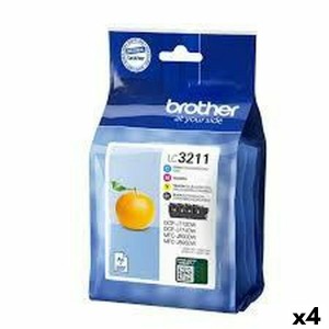 Cartouche d'encre originale Brother LC3211 Jaune (4 Unités)