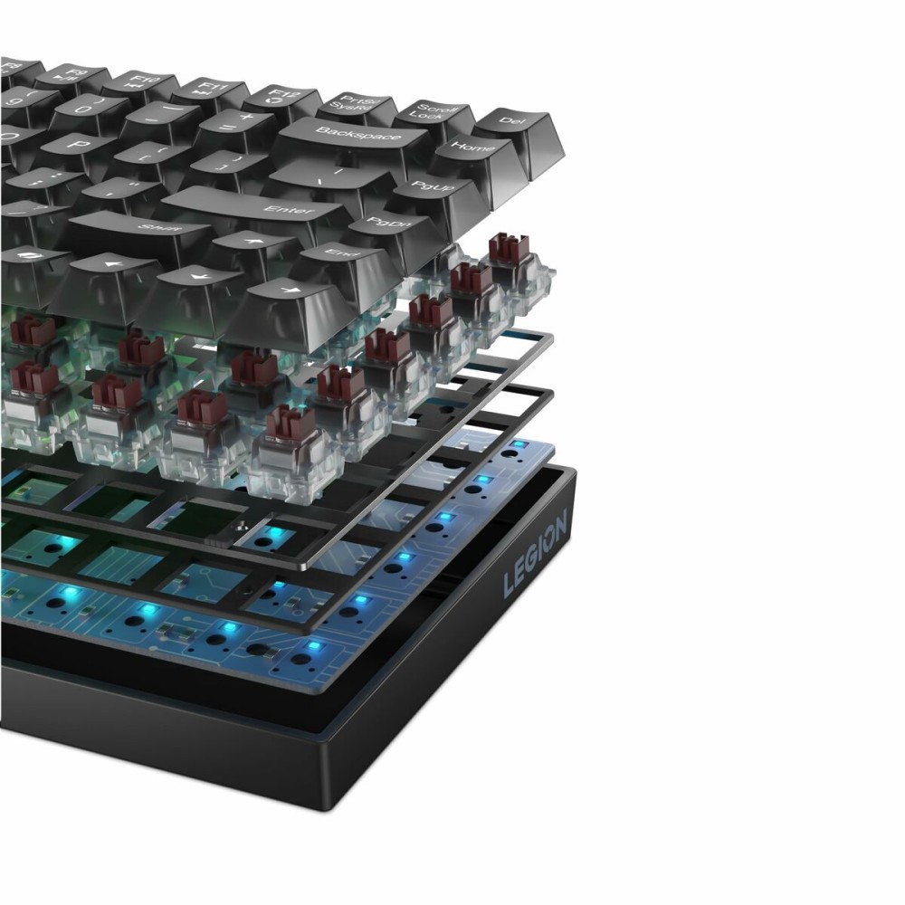 Clavier pour jeu Lenovo Legion K510 Mini Pro Gris Espagnol Qwerty