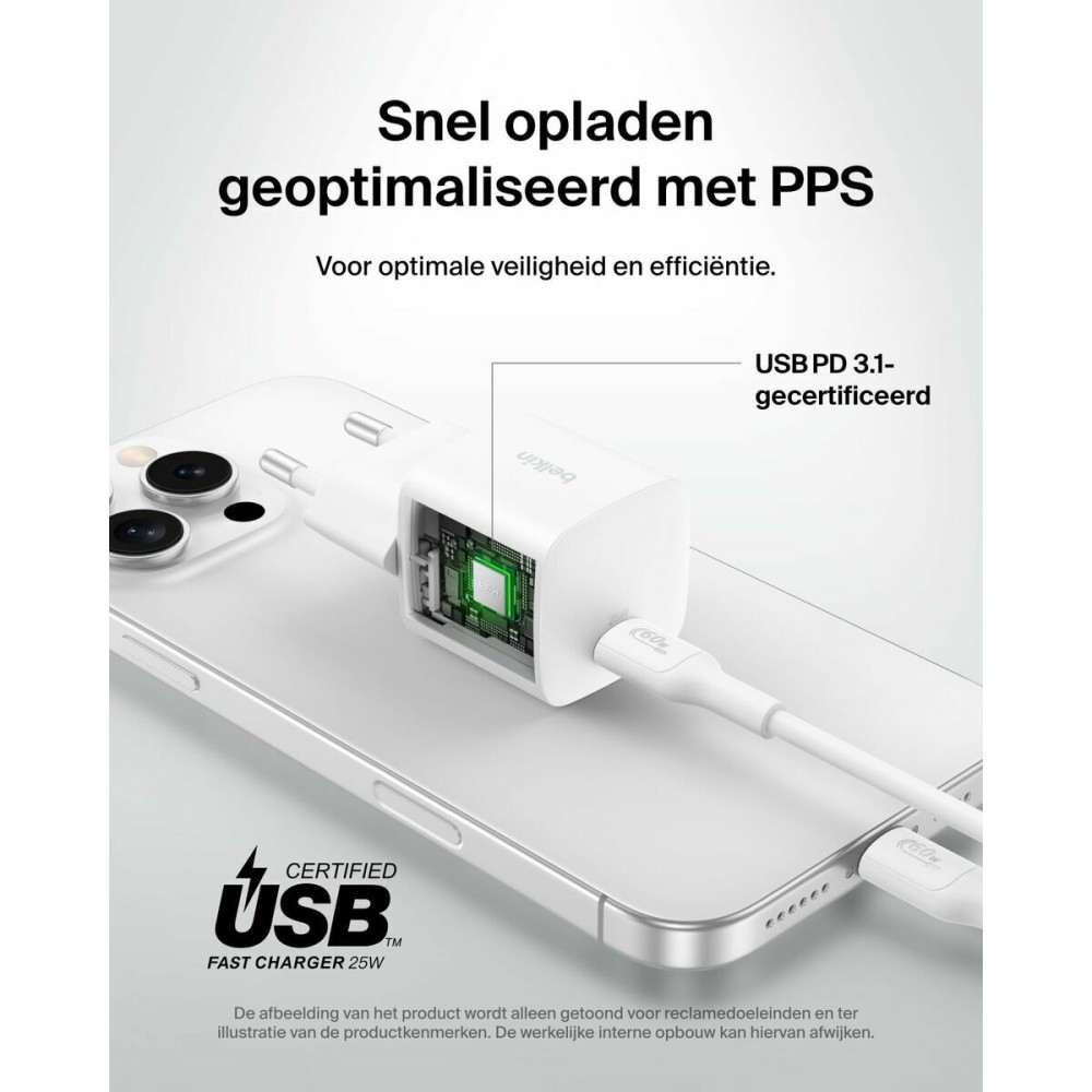 Wandladegerät Belkin WCA012KQ1MWH-B6 Weiß 25 W