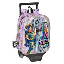 Cartable à roulettes Monster High Best boos Lila 22 x 27 x 10 cm