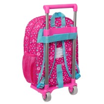 Cartable à roulettes Pinypon Bleu Rose 26 x 34 x 11 cm