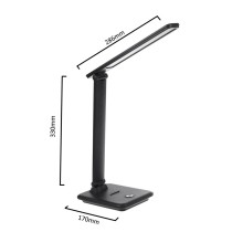 Lampe de bureau MacLean MCE614 B Noir Plastique 9 W