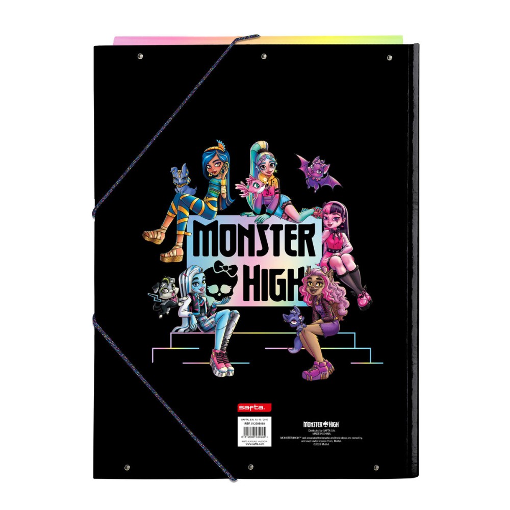 Faltblatt Monster High Creep Schwarz A4